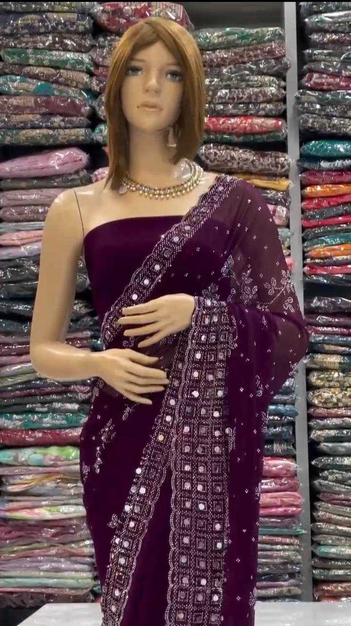Ynf Faux Georgette KESH512 194 Sarees Wholesale Designer Sarees Ready To Wear Sarees Fancy Sarees Manufacturer