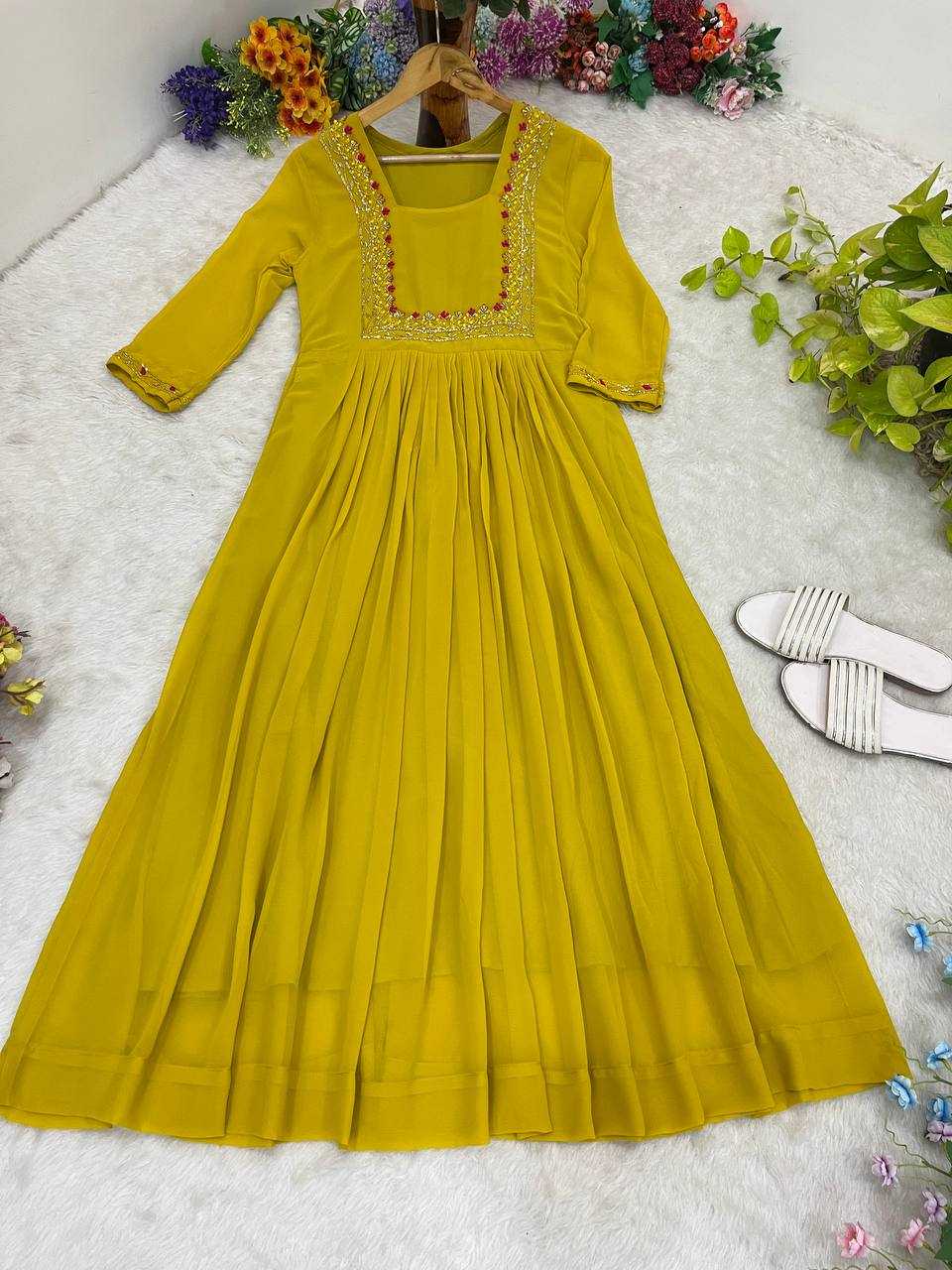 Ynf Faux Georgette KESH513 439 Kurti Wholesale Party Wear Kurtis Designer Kurtis Fancy Kurti Manufacturer
