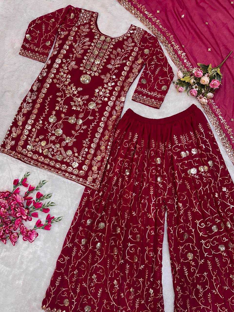 Ynf Faux Georgette KESH523 226 Suits & Dresses Wholesale Embroidery Suits Party wear suits Designer Suits Manufacturer