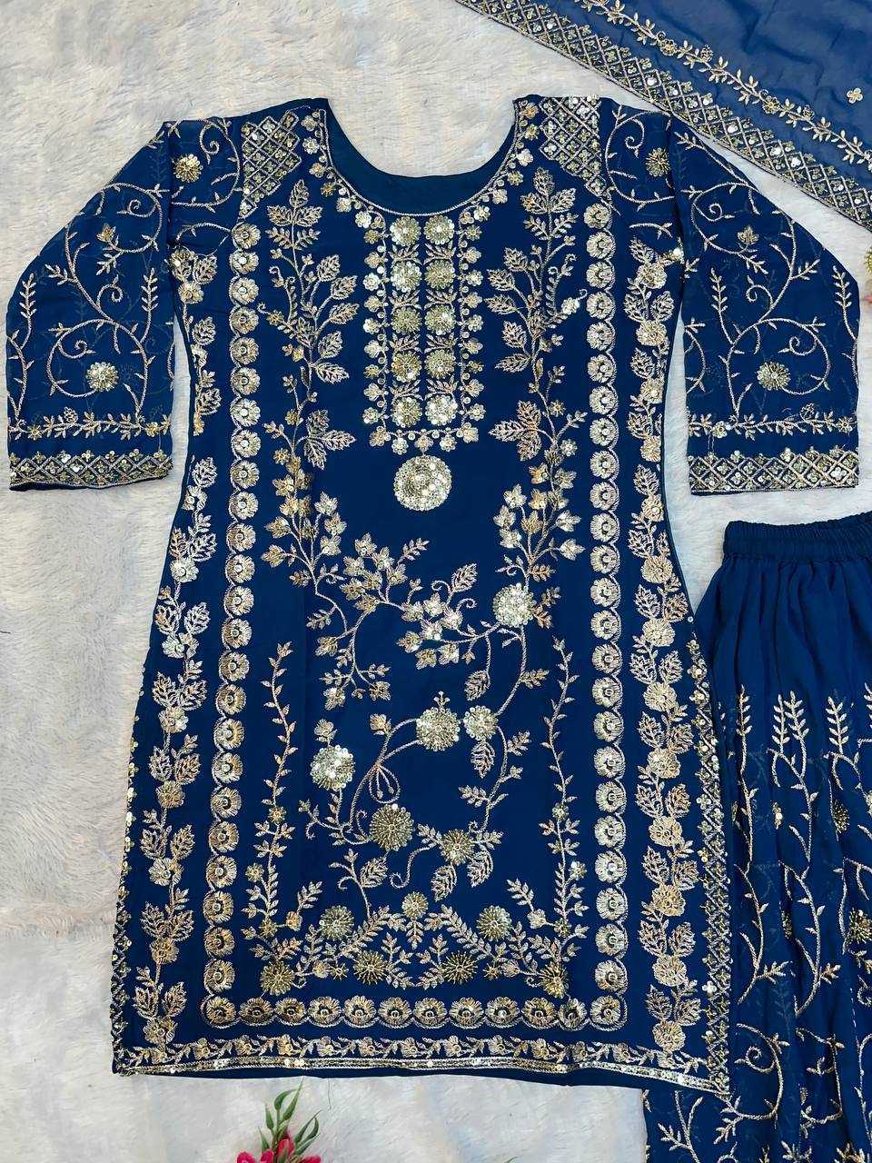 Ynf Faux Georgette KESH523 226 Suits & Dresses Wholesale Embroidery Suits Party wear suits Designer Suits Manufacturer