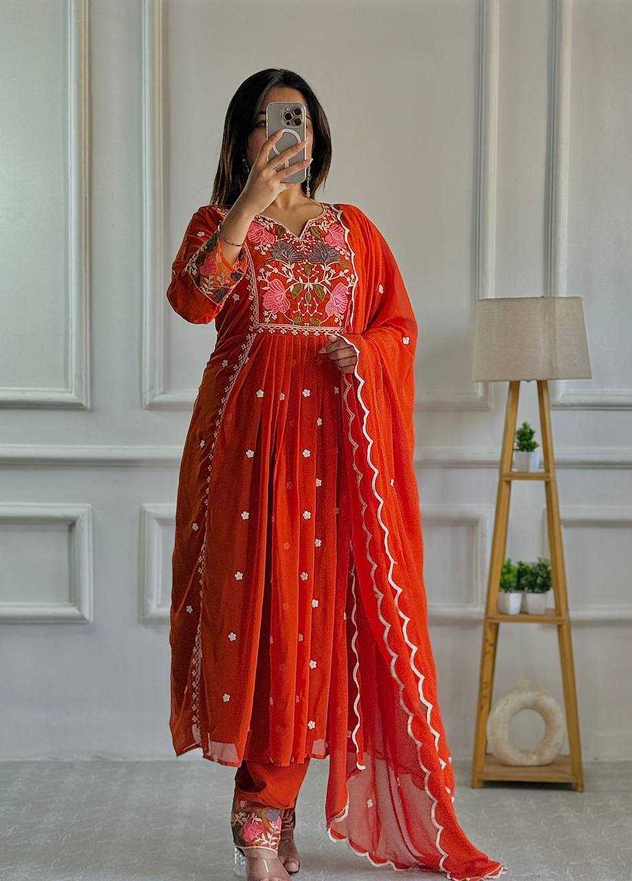 Ynf Faux Georgette KESH523 245 Suits & Dresses Wholesale Ladies Suits Embroidery Suits Designer Suits Manufacturer