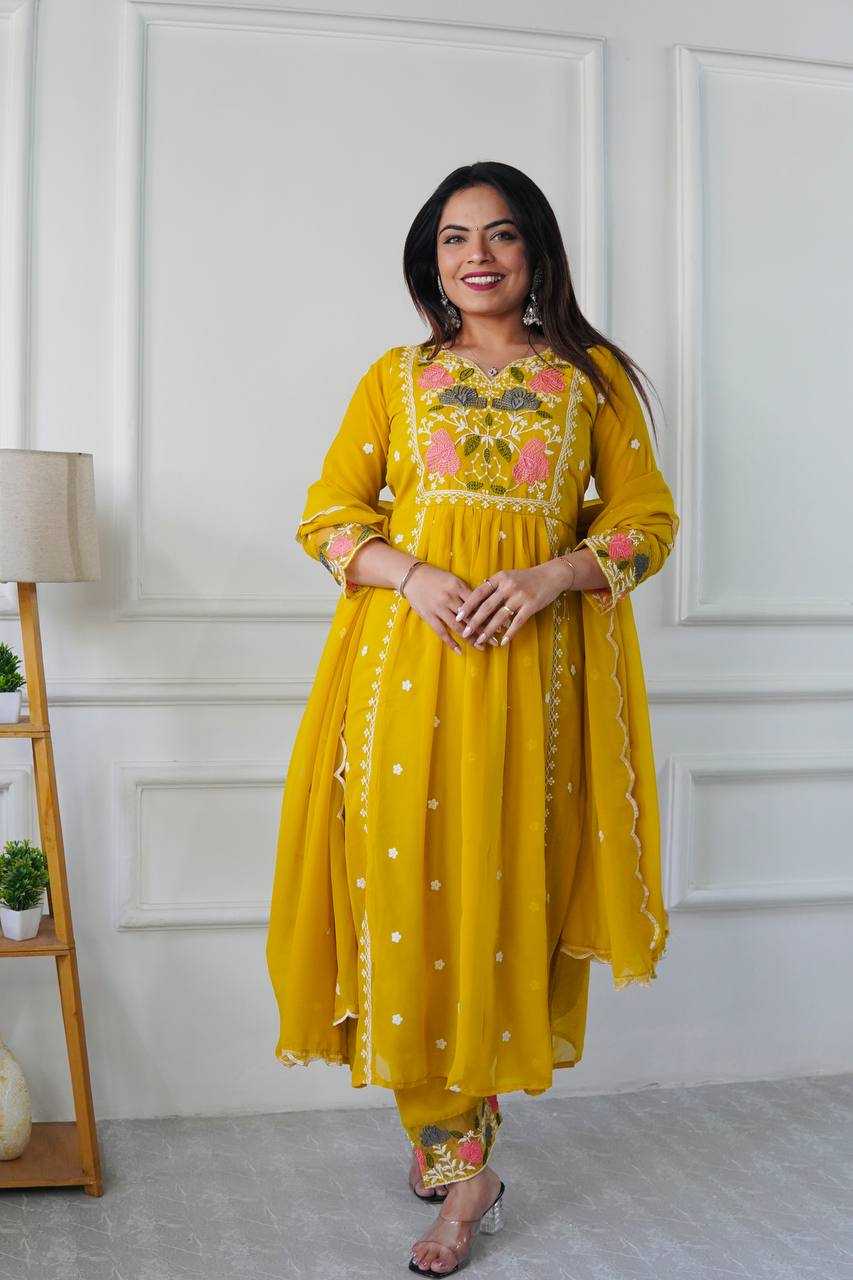 Ynf Faux Georgette KESH523 245 Suits & Dresses Wholesale Ladies Suits Embroidery Suits Designer Suits Manufacturer