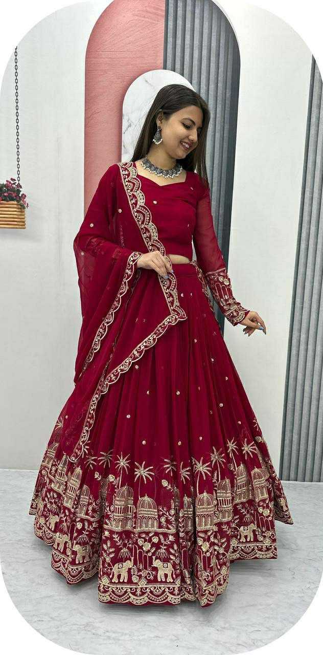 Ynf Faux Georgette KESH527 309 Lehengas Wholesale Designer Lehenga Embroidered Lehenga Lehenga With Dupatta Manufacturer
