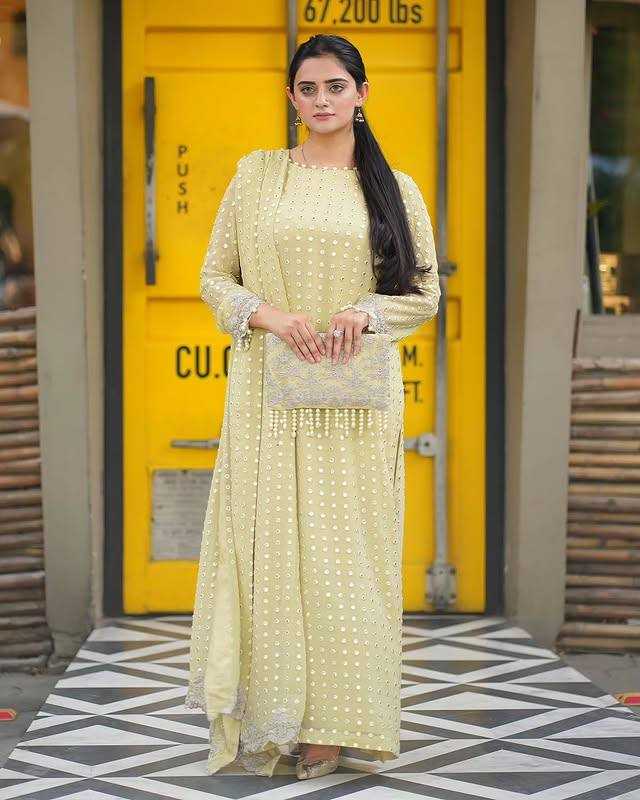 Ynf Faux Georgette KESH531 1034 Kurti Wholesale Casual Kurtis Festive Kurtis Party Wear Kurtis Mirror Work Kurti Manufacturer