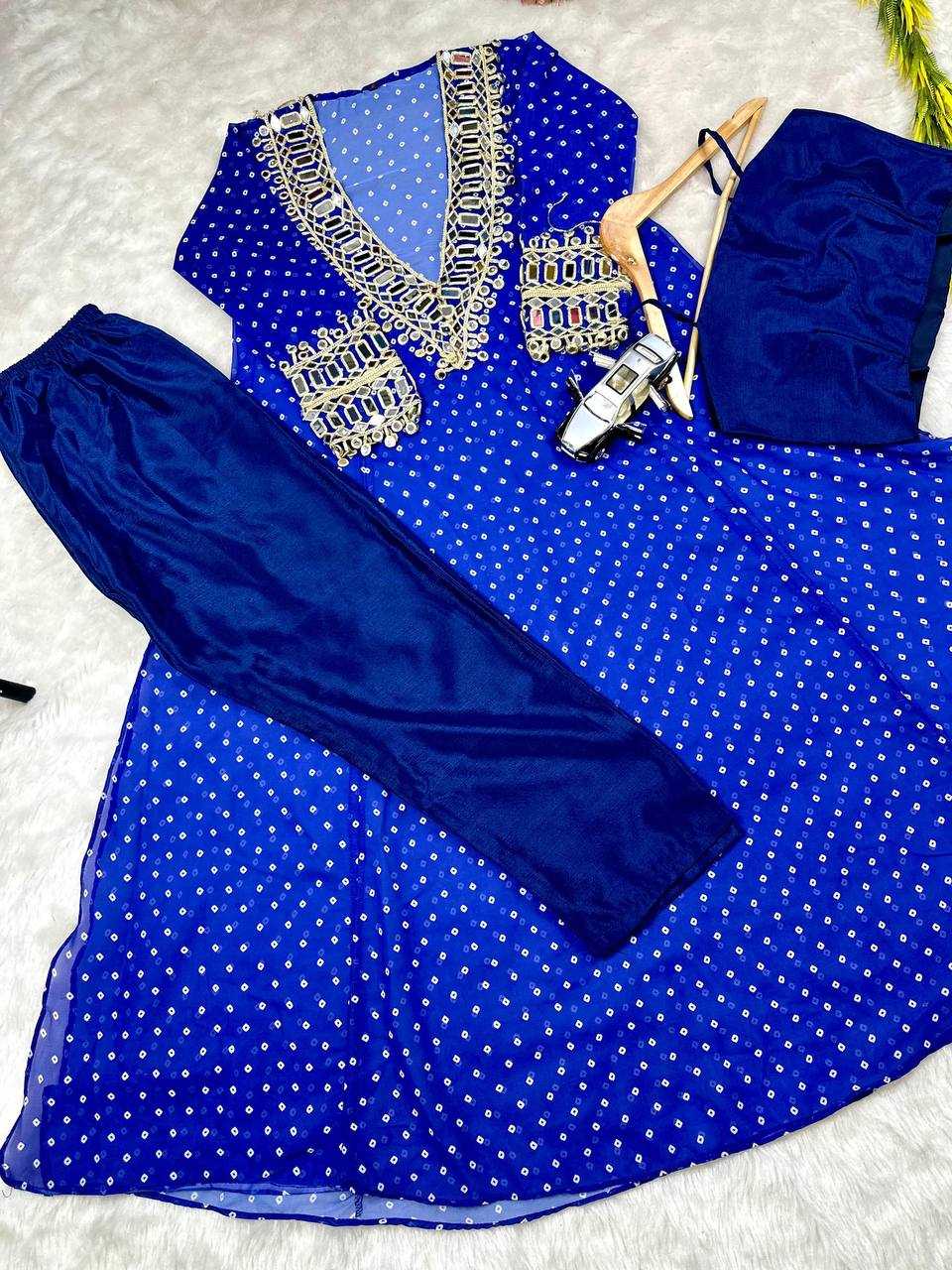 Ynf Faux Georgette KESH531 1037 Kurti Wholesale Casual Kurtis Festive Kurtis Mirror Work Kurti Embroidered Kurtis Manufacturer