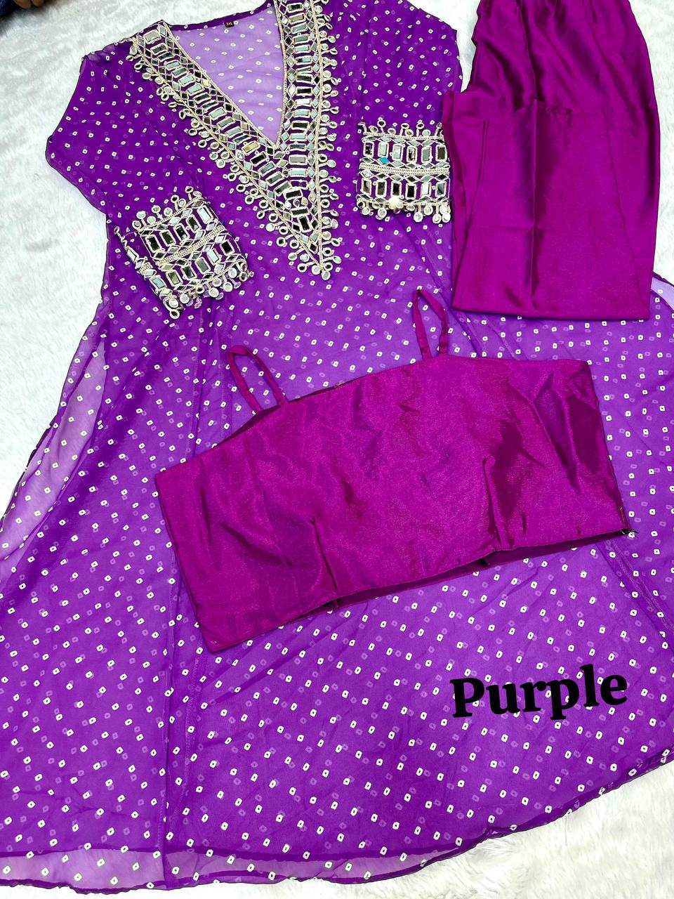 Ynf Faux Georgette KESH531 1037 Kurti Wholesale Casual Kurtis Festive Kurtis Mirror Work Kurti Embroidered Kurtis Manufacturer