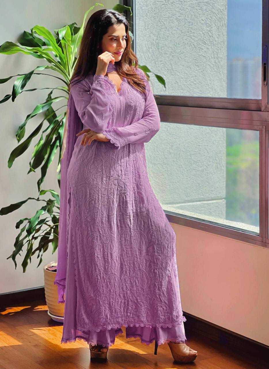 Ynf Faux Georgette RIN110 170 Kurti Wholesale Embroidered Kurtis Kurti With Palazzo Manufacturer