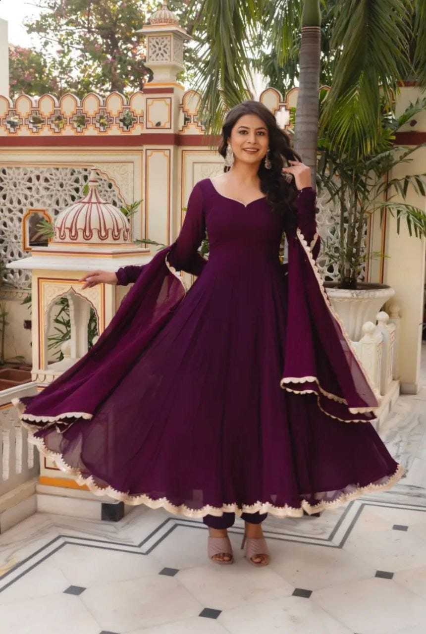 Ynf Faux Georgette RIN157 2969 Gowns Plus Size Collections Wholesale Party Gowns Georgette Gown Designer Gowns Manufacturer
