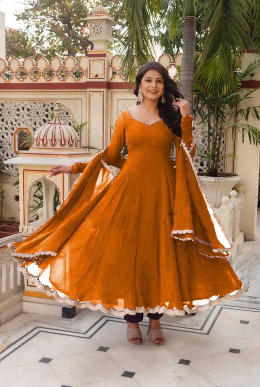 Ynf Faux Georgette RIN157 2969 Gowns Plus Size Collections Wholesale Party Gowns Georgette Gown Designer Gowns Manufacturer