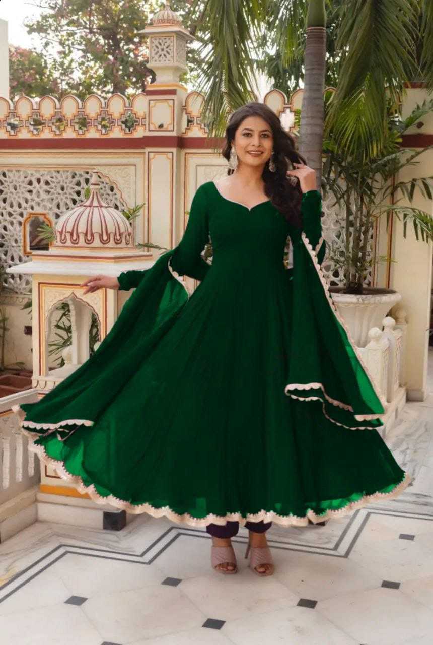 Ynf Faux Georgette RIN157 2969 Gowns Plus Size Collections Wholesale Party Gowns Georgette Gown Designer Gowns Manufacturer