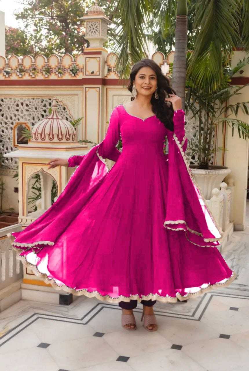 Ynf Faux Georgette RIN157 2969 Gowns Plus Size Collections Wholesale Party Gowns Georgette Gown Designer Gowns Manufacturer