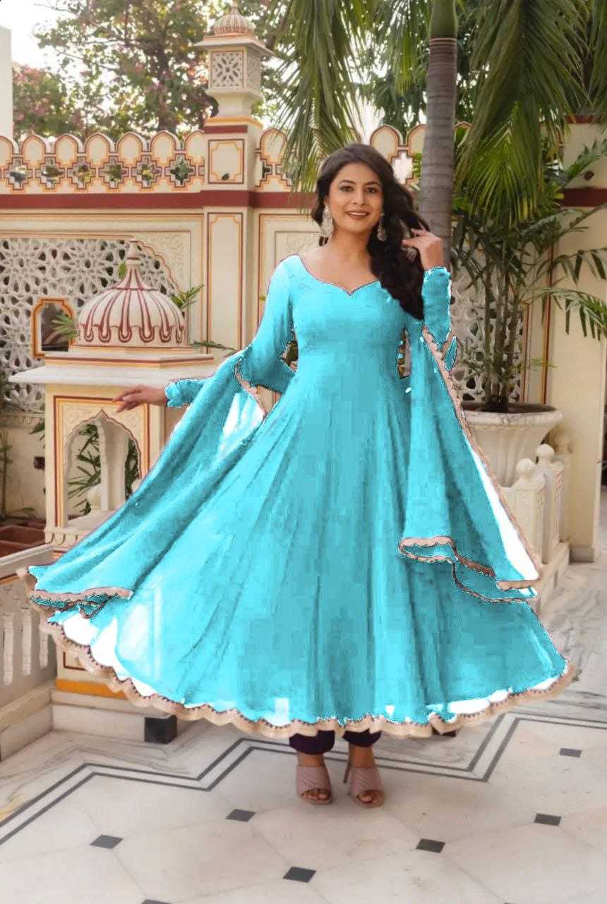 Ynf Faux Georgette RIN157 2969 Gowns Plus Size Collections Wholesale Party Gowns Georgette Gown Designer Gowns Manufacturer
