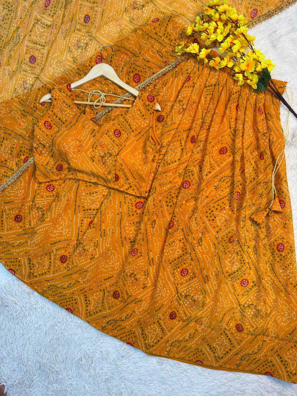 Ynf Faux Georgette RIN189 1194 Lehengas Festive Collections Wholesale Fancy Lehenga Printed Lehenga Embroidered Lehenga Manufacturer