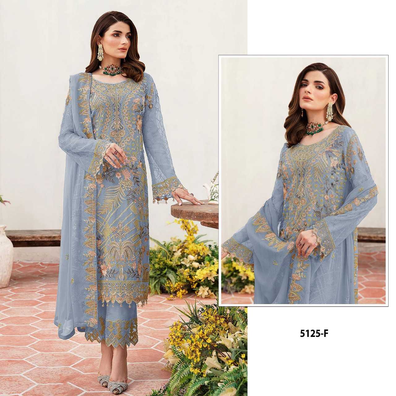 Ynf Faux Georgette RIN197 4939 Suits & Dresses Wholesale Embroidery Suits Party wear suits Designer Suits Manufacturer