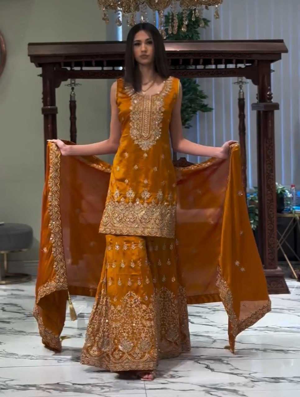 Ynf Faux Georgette RIN232 58 Suits & Dresses Wedding Collections Festive Collections Wholesale Georgette Suit Designer Suits Embroidered Suits Manufacturer