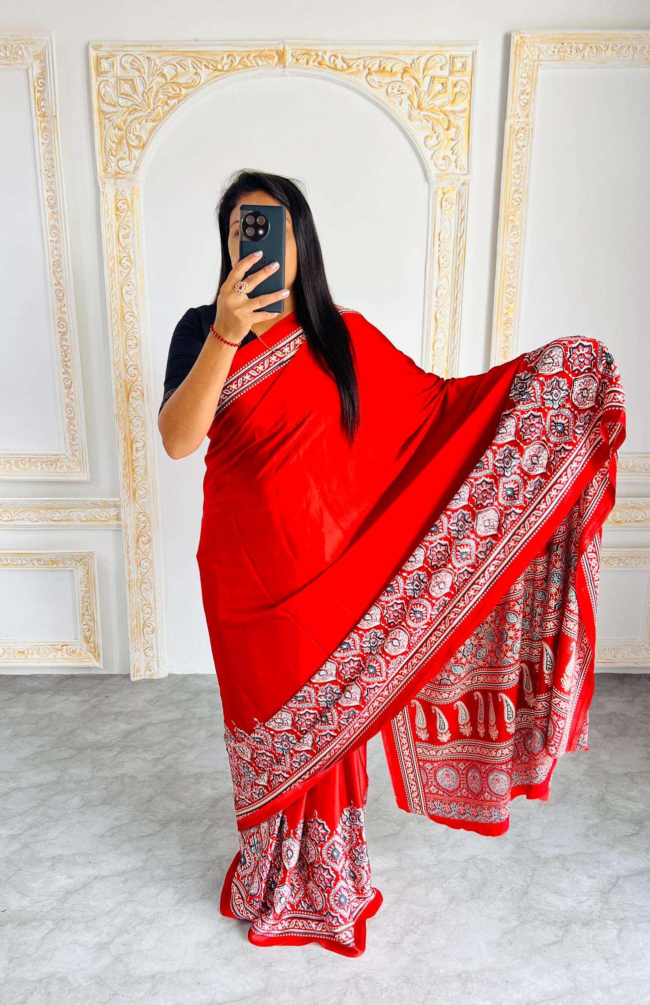 Ynf Gajji Silk RIN207 2206 Silk Sarees Wholesale Gajji Modal Sarees Fancy Printed Silk Sarees Manufacturer