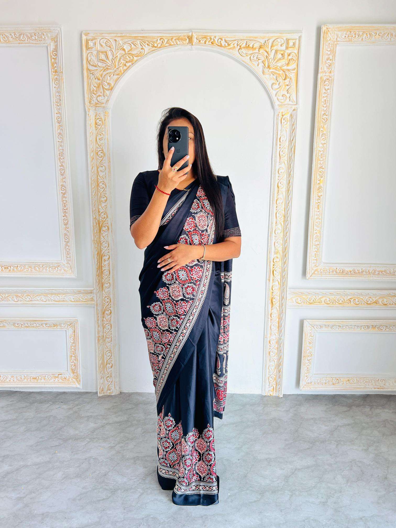 Ynf Gajji Silk RIN207 2206 Silk Sarees Wholesale Gajji Modal Sarees Fancy Printed Silk Sarees Manufacturer