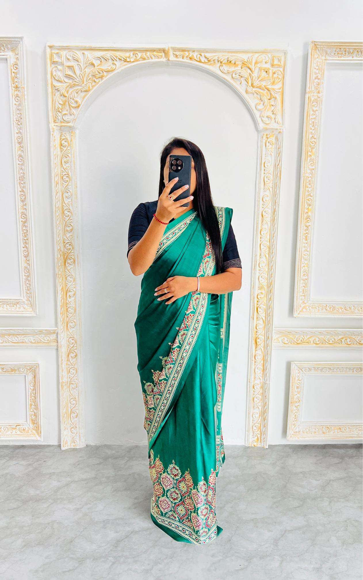 Ynf Gajji Silk RIN207 2206 Silk Sarees Wholesale Gajji Modal Sarees Fancy Printed Silk Sarees Manufacturer