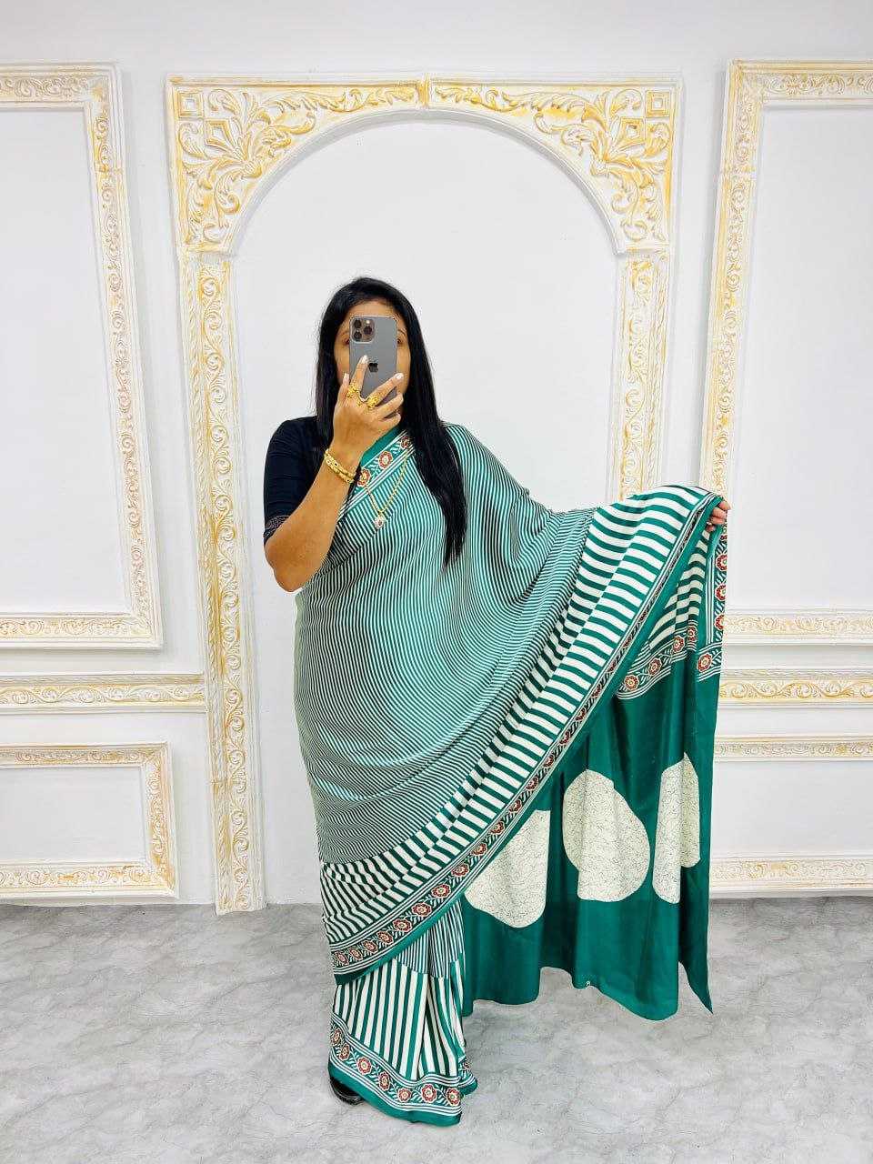 Ynf Gajji Silk RIN207 2230 Sarees Wedding Collections Festive Collections Wholesale Printed Sarees Silk Sarees Sarees With Blouse Manufacturer