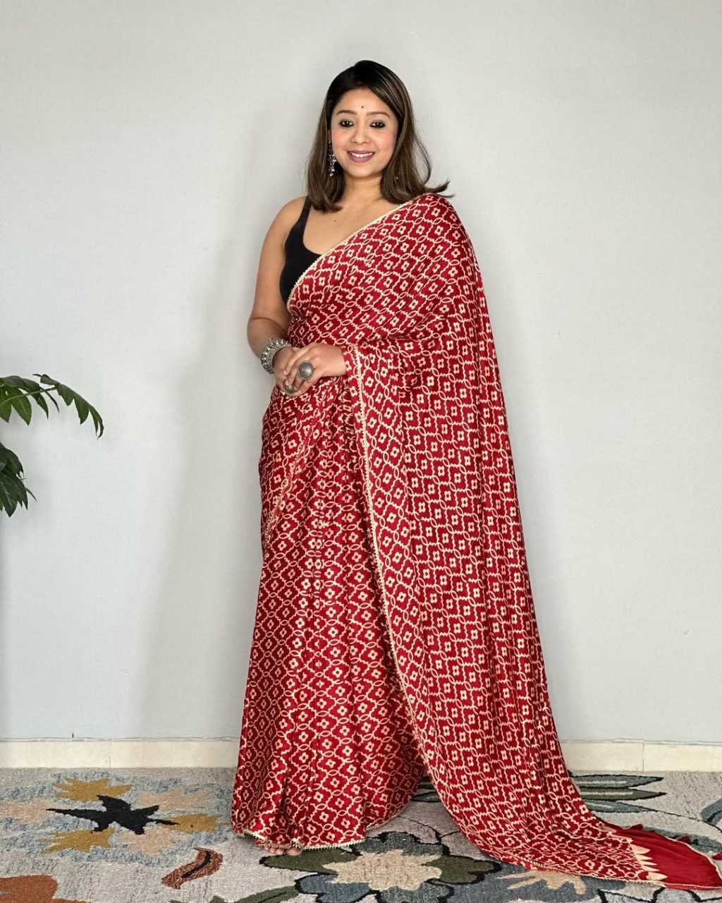 Ynf Gajji Silk RIN207 2234 Silk Sarees Wholesale Gajji Modal Sarees Printed Silk Saree Manufacturer