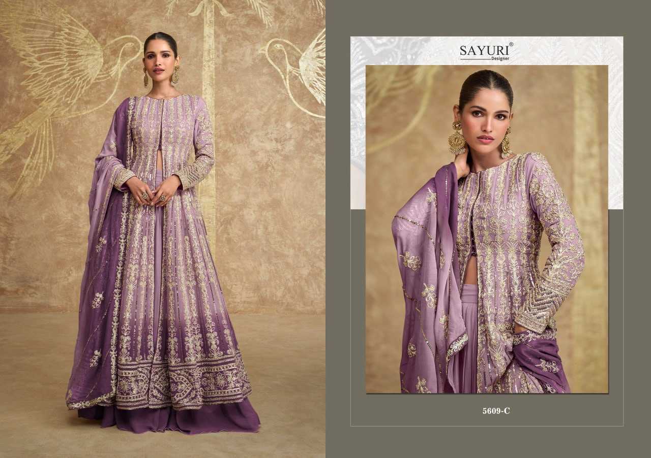 Ynf Georgette KESH379 5609 Suits & Dresses Wedding Collections Festive Collections Wholesale Embroidery Suits Georgette Suit Designer Suits Manufacturer