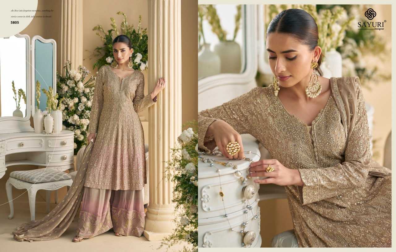 Ynf Georgette KESH379 5803 Suits & Dresses Wedding Collections Festive Collections Wholesale Embroidery Suits Georgette Suit Designer Suits Manufacturer