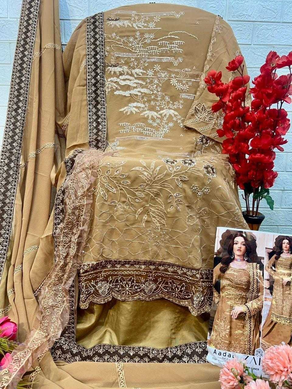 Ynf Georgette KESH444 AL KHUSHBU AND ZAHA Suits & Dresses Wholesale Georgette Suit Wedding Suits Designer Suits Manufacturer