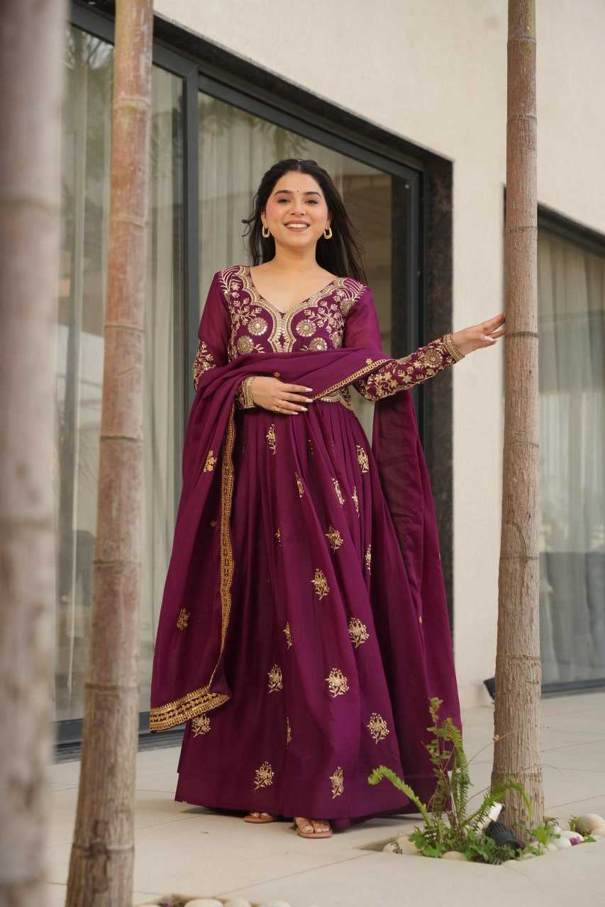 Ynf Georgette KESH491 9230 Gowns Wholesale Designer Gowns Gown With Dupatta Manufacturer