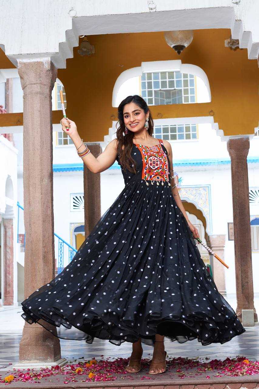 Ynf Georgette KESH498 112 Gowns Wedding Collections Festive Collections Wholesale Printed Gowns Georgette Gown Party Wear Gowns Manufacturer
