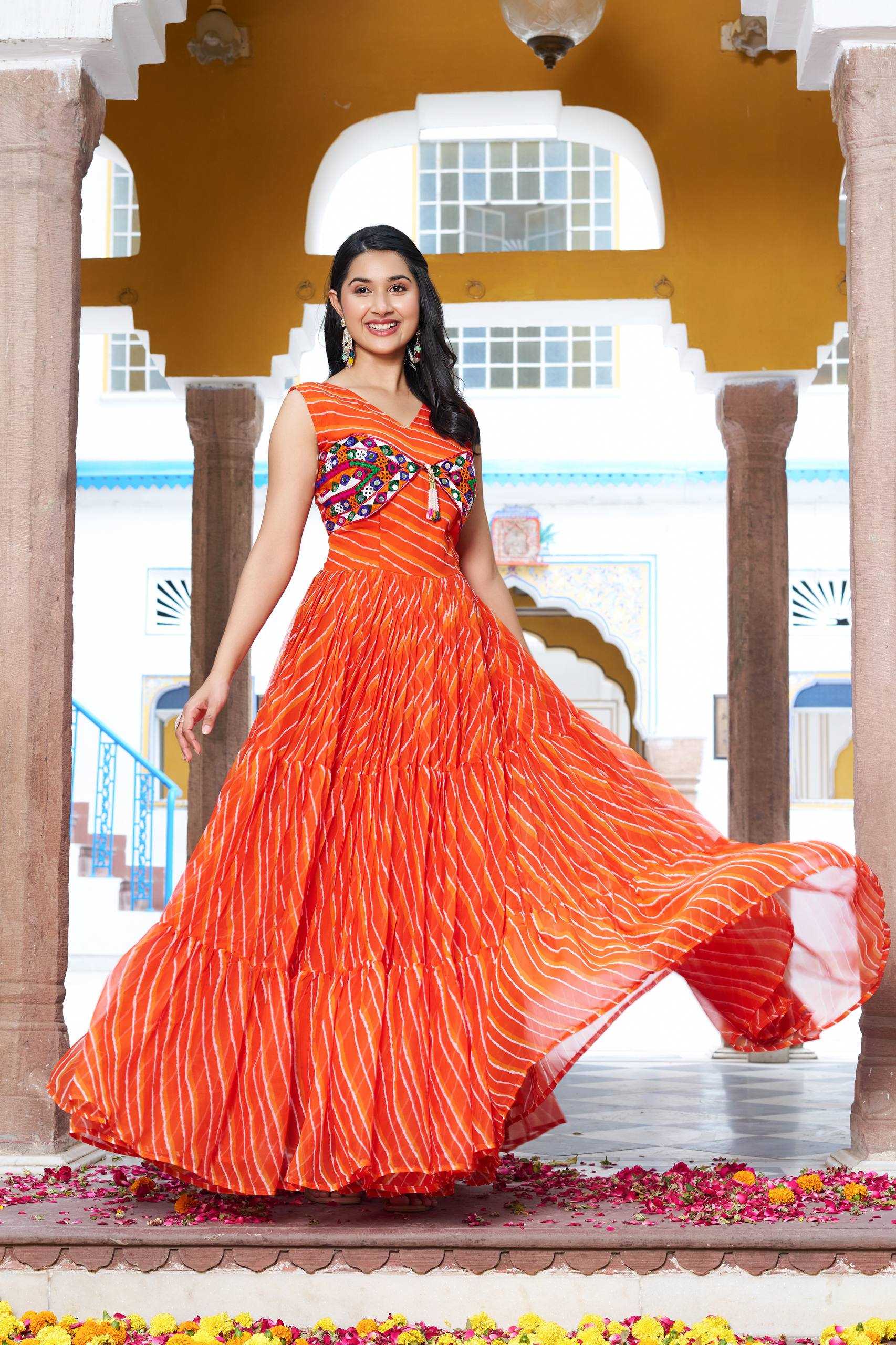 Ynf Georgette KESH498 112 Gowns Wedding Collections Festive Collections Wholesale Printed Gowns Georgette Gown Party Wear Gowns Manufacturer