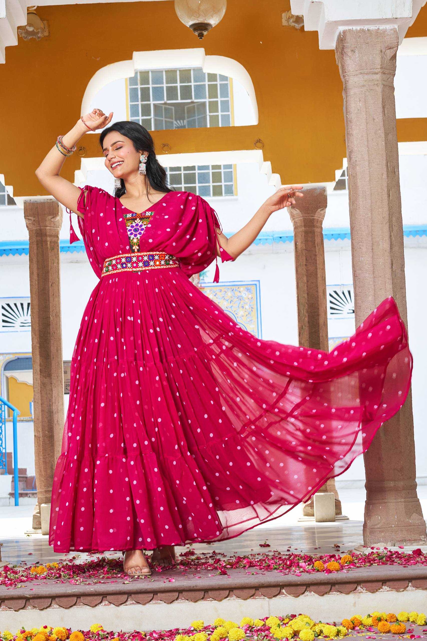 Ynf Georgette KESH498 112 Gowns Wedding Collections Festive Collections Wholesale Printed Gowns Georgette Gown Party Wear Gowns Manufacturer