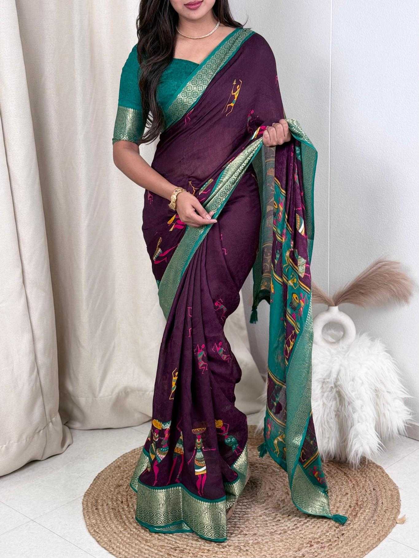 Ynf Georgette KESH500 Dhingli Sarees Wholesale Printed Sarees Georgette Sarees Jacquard Saree Manufacturer