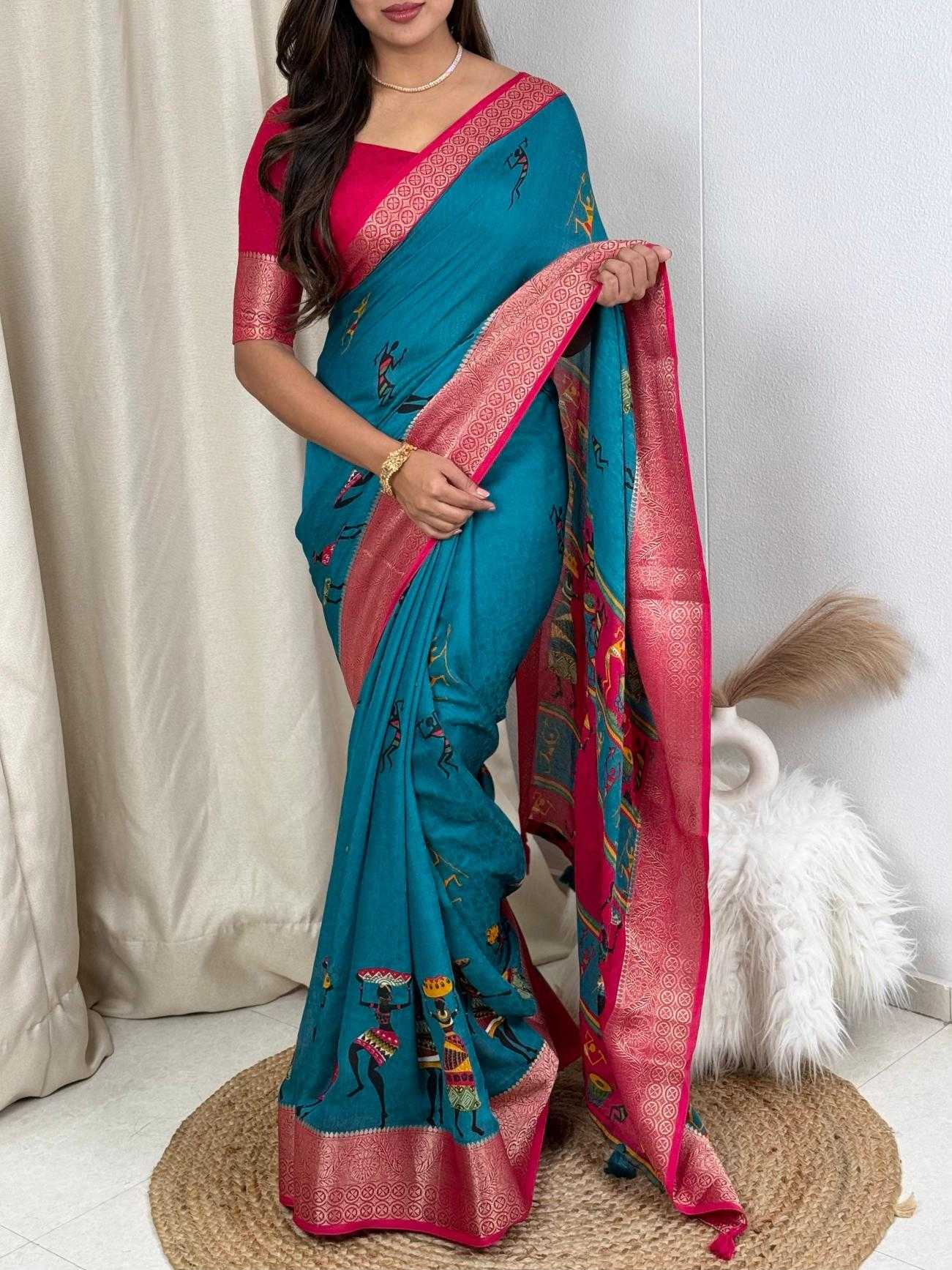 Ynf Georgette KESH500 Dhingli Sarees Wholesale Printed Sarees Georgette Sarees Jacquard Saree Manufacturer