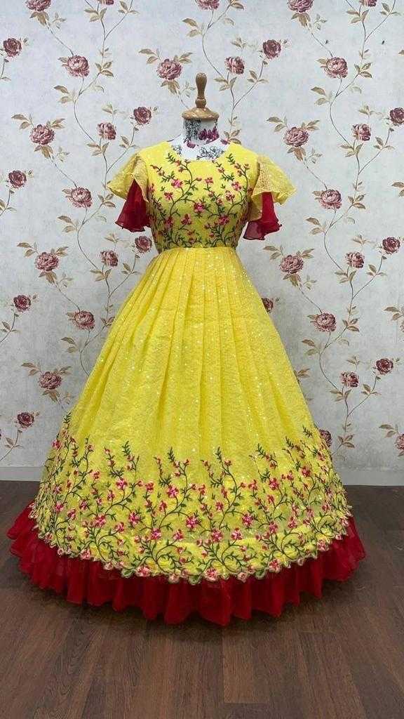 Ynf Georgette KESH503 7864 Kids Wear Wholesale Kids Gown Kids Ethnic Gowns Manufacturer