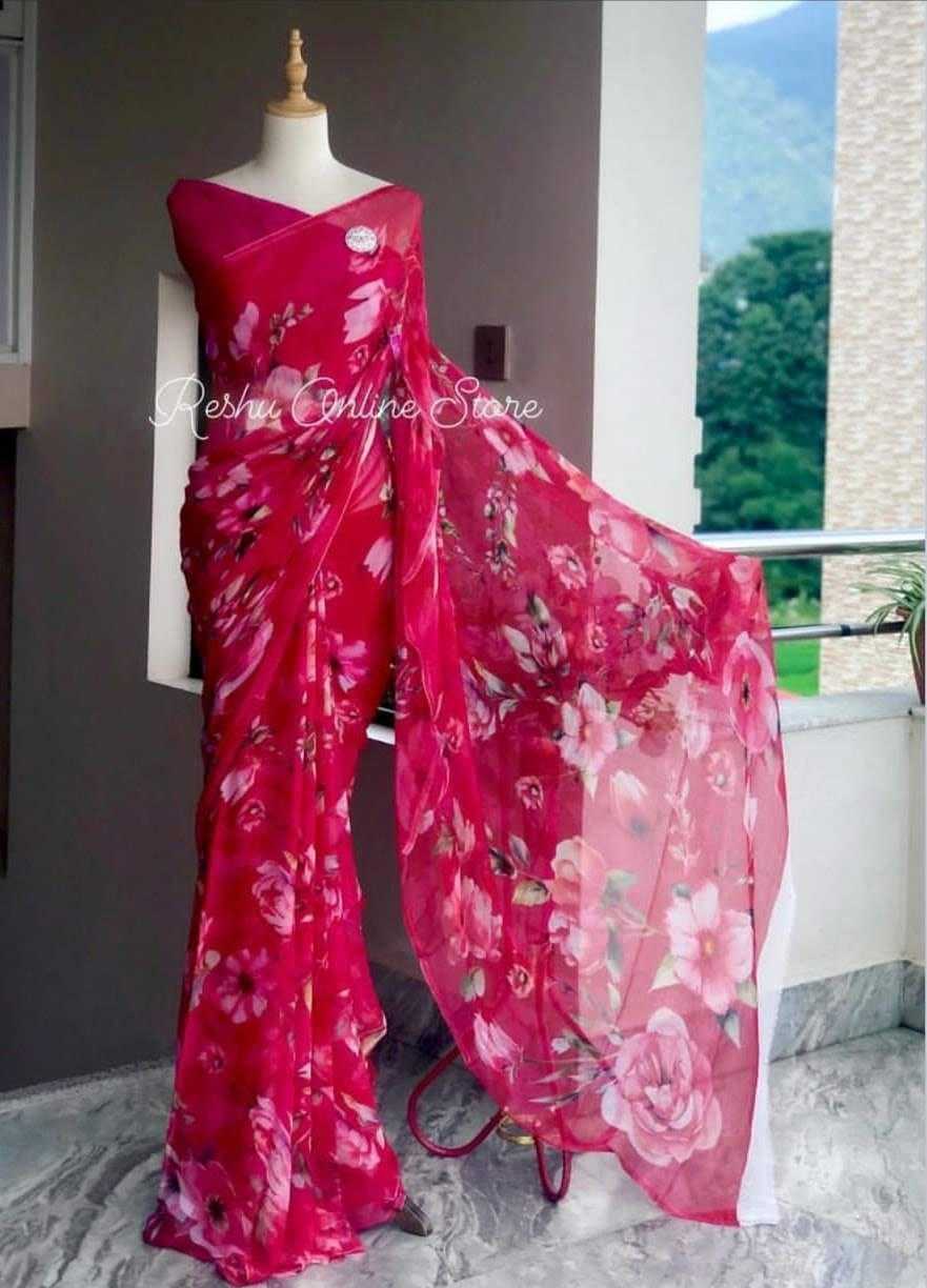 Ynf Georgette KESH518 4317 Sarees Wholesale Georgette Sarees Printed Georgette Saree Weightless Sarees Lightweight Sarees Manufacturer