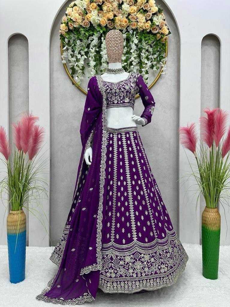 Ynf Georgette KESH540 34 Lehengas Wholesale Embroidered Lehenga Manufacturer