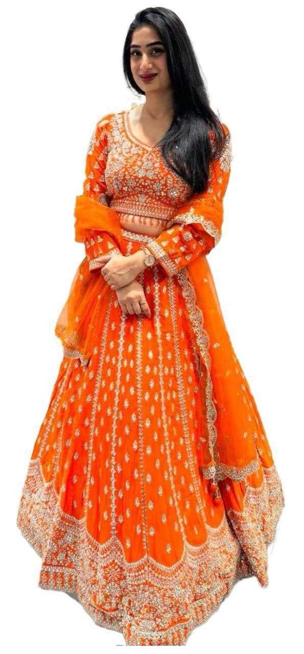 Ynf Georgette KESH540 34 Lehengas Wholesale Embroidered Lehenga Manufacturer