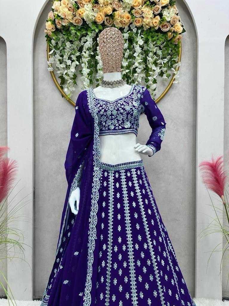 Ynf Georgette KESH540 34 Lehengas Wholesale Embroidered Lehenga Manufacturer