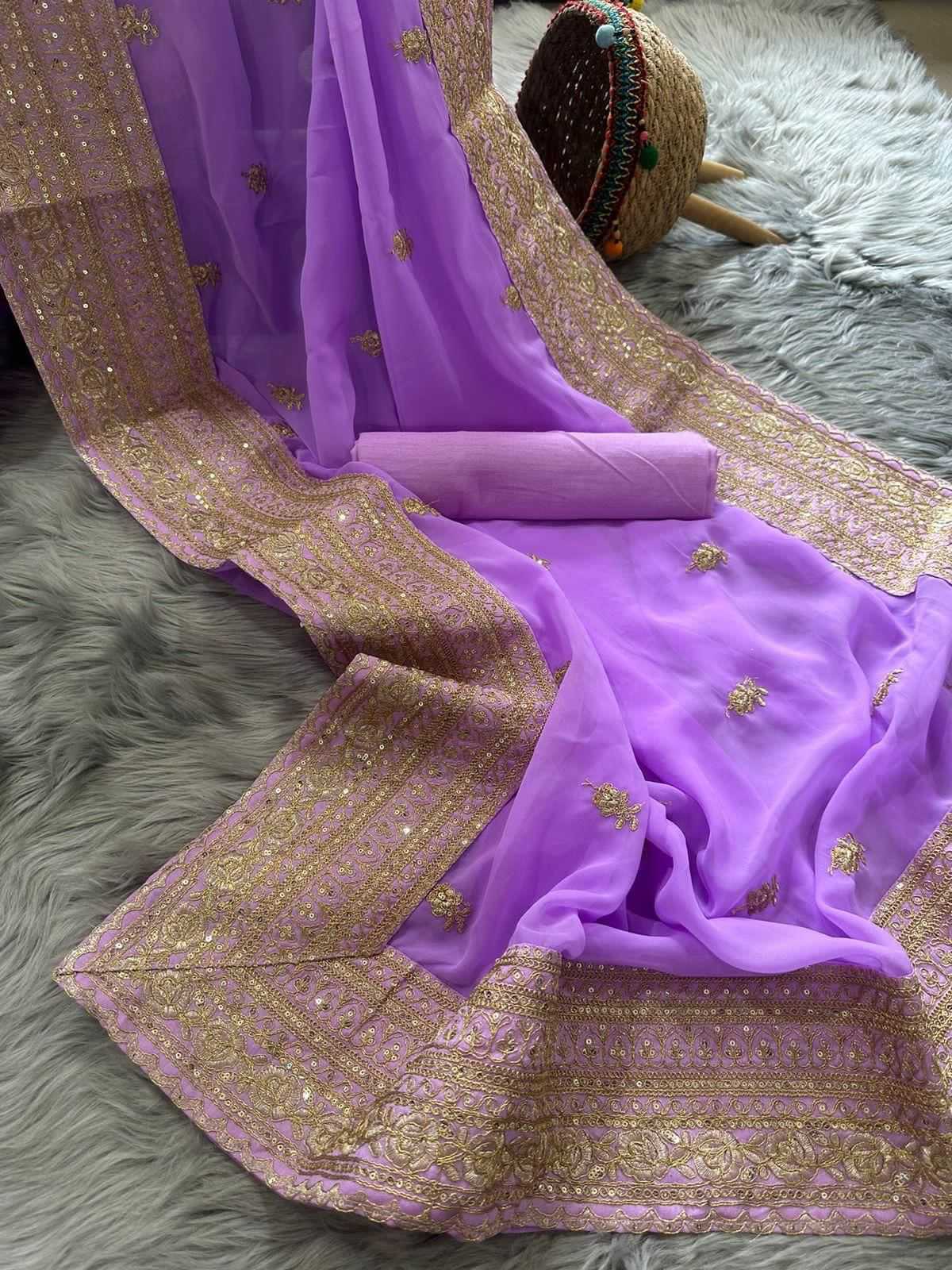 Ynf Georgette RIN134 0196 Sarees Wholesale Designer Sarees Georgette Sarees Embroidered Sarees Manufacturer