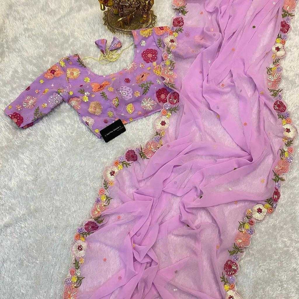 Ynf Georgette RIN134 0251 Sarees Wedding Collections Wholesale Designer Sarees Georgette Sarees Embroidered Sarees Manufacturer