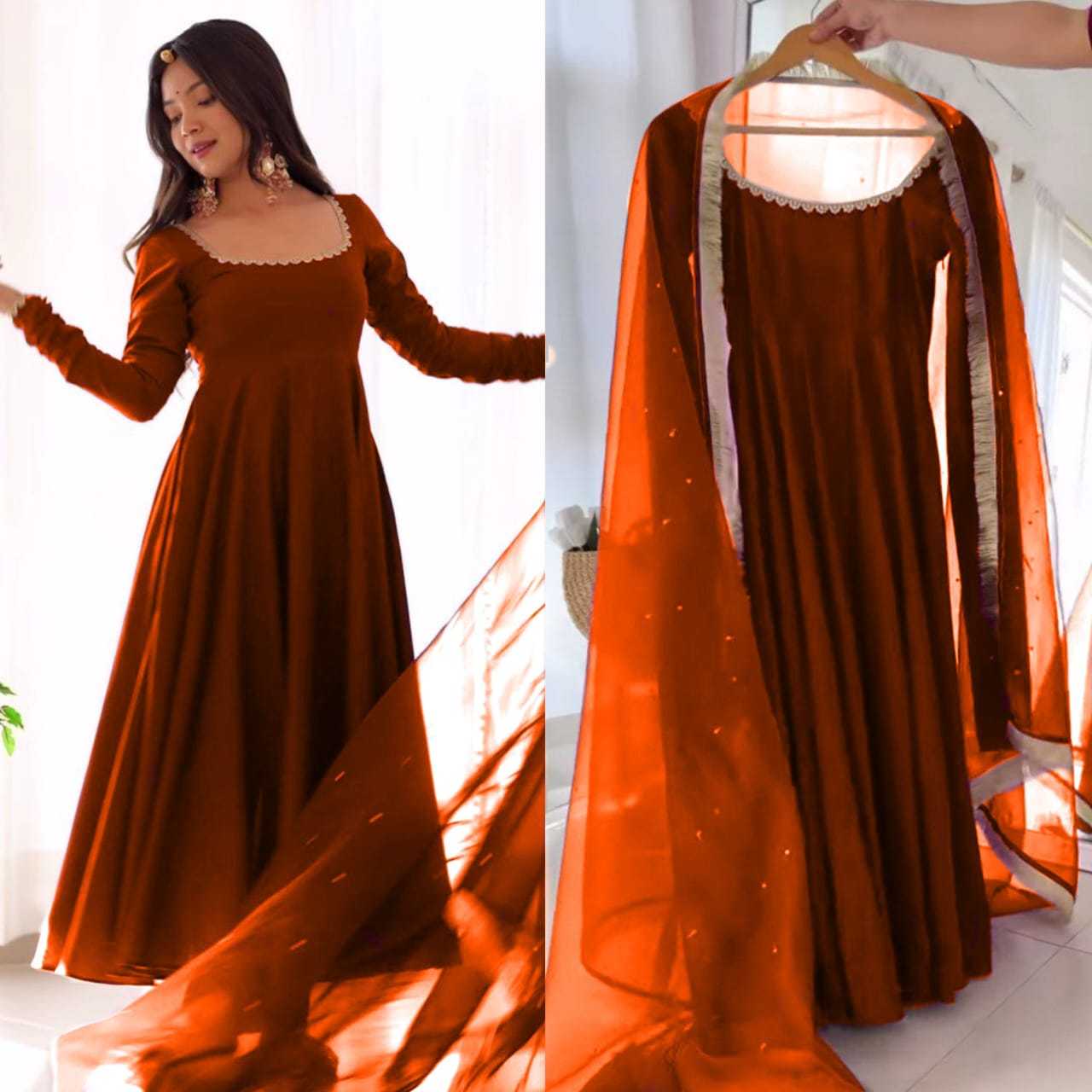 Ynf Georgette RIN157 2933 Gowns Plus Size Collections Wholesale Party Gowns Georgette Gown Designer Gowns Manufacturer