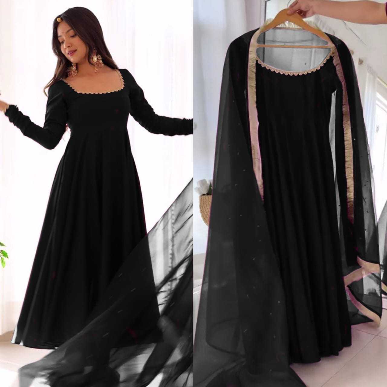 Ynf Georgette RIN157 2933 Gowns Plus Size Collections Wholesale Party Gowns Georgette Gown Designer Gowns Manufacturer