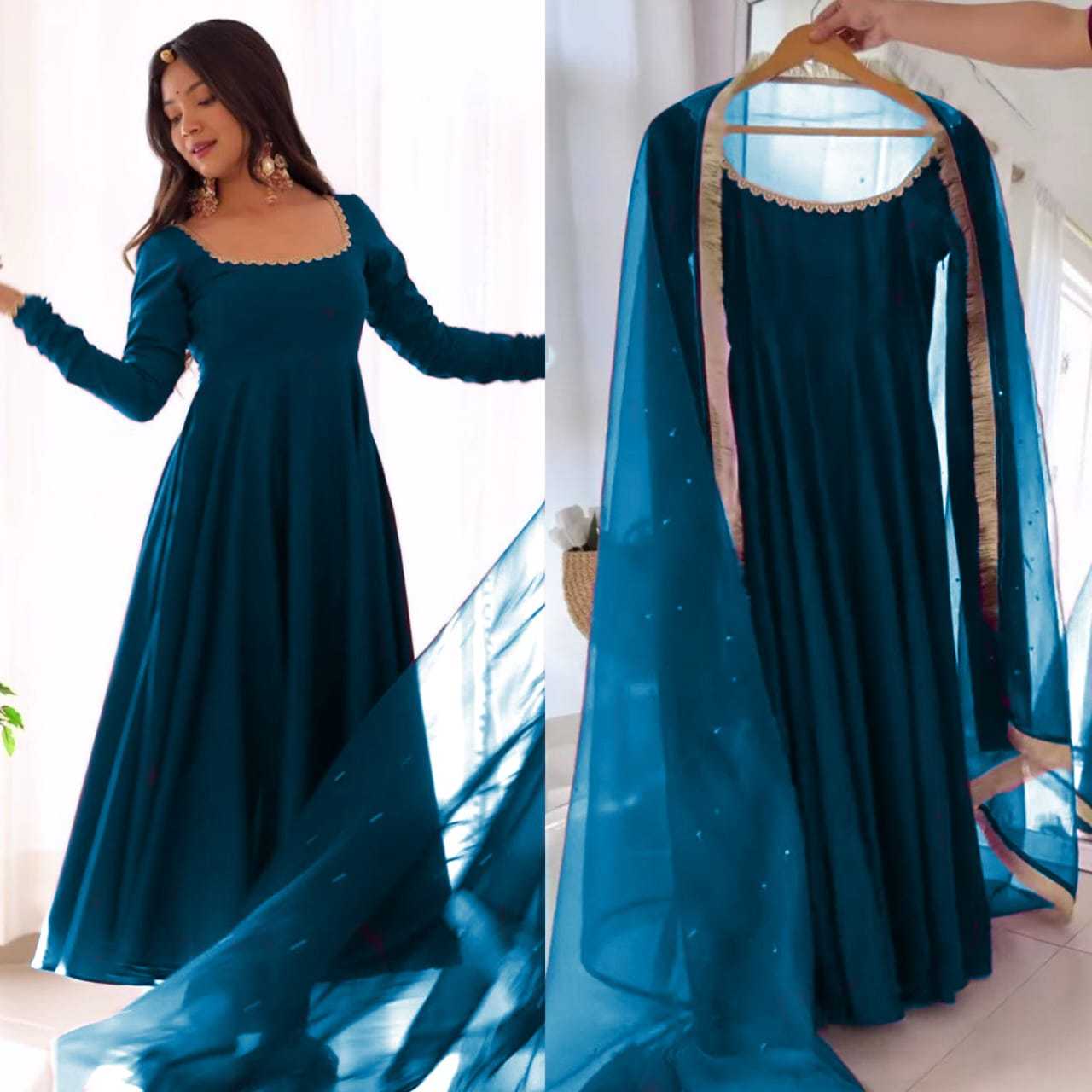 Ynf Georgette RIN157 2933 Gowns Plus Size Collections Wholesale Party Gowns Georgette Gown Designer Gowns Manufacturer
