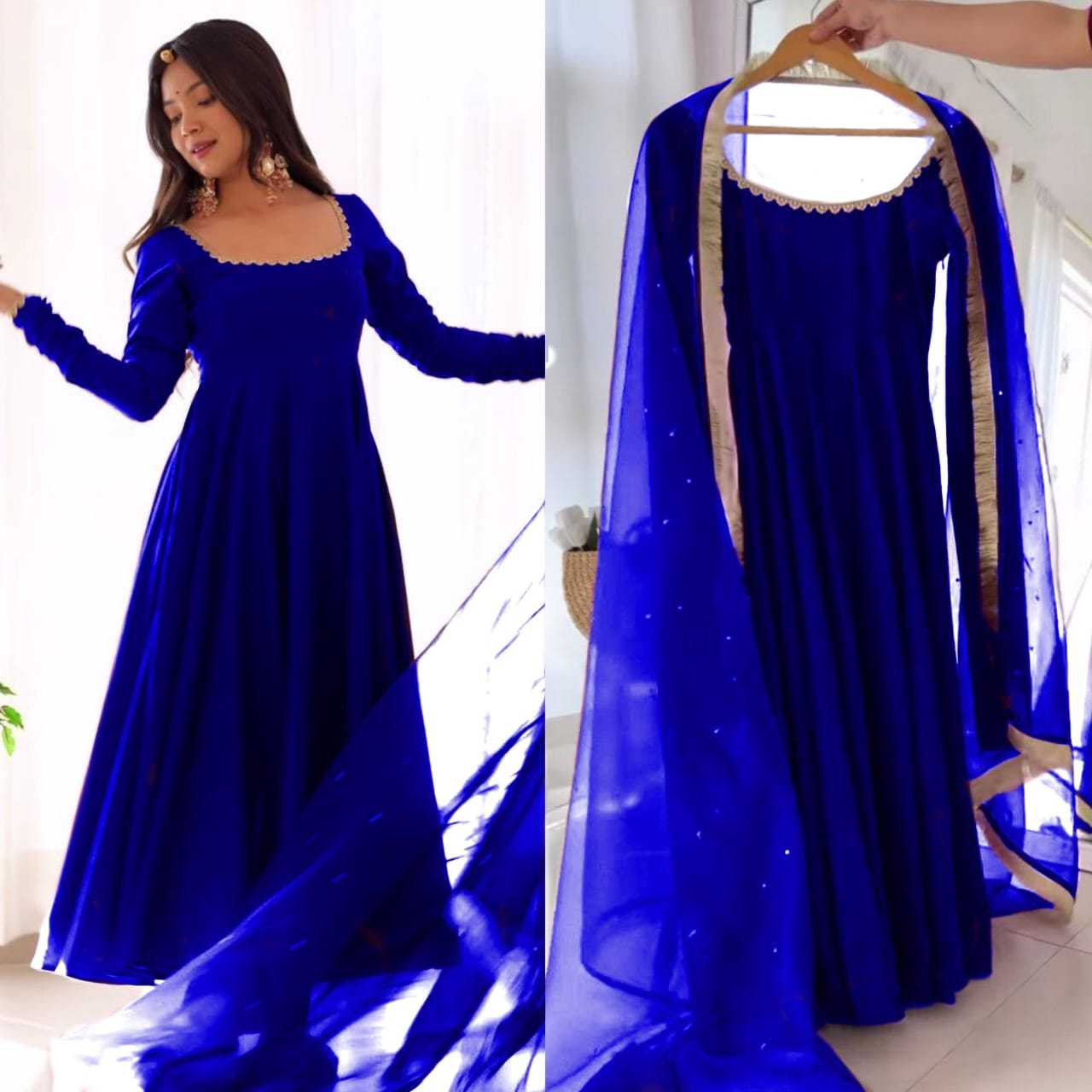 Ynf Georgette RIN157 2933 Gowns Plus Size Collections Wholesale Party Gowns Georgette Gown Designer Gowns Manufacturer