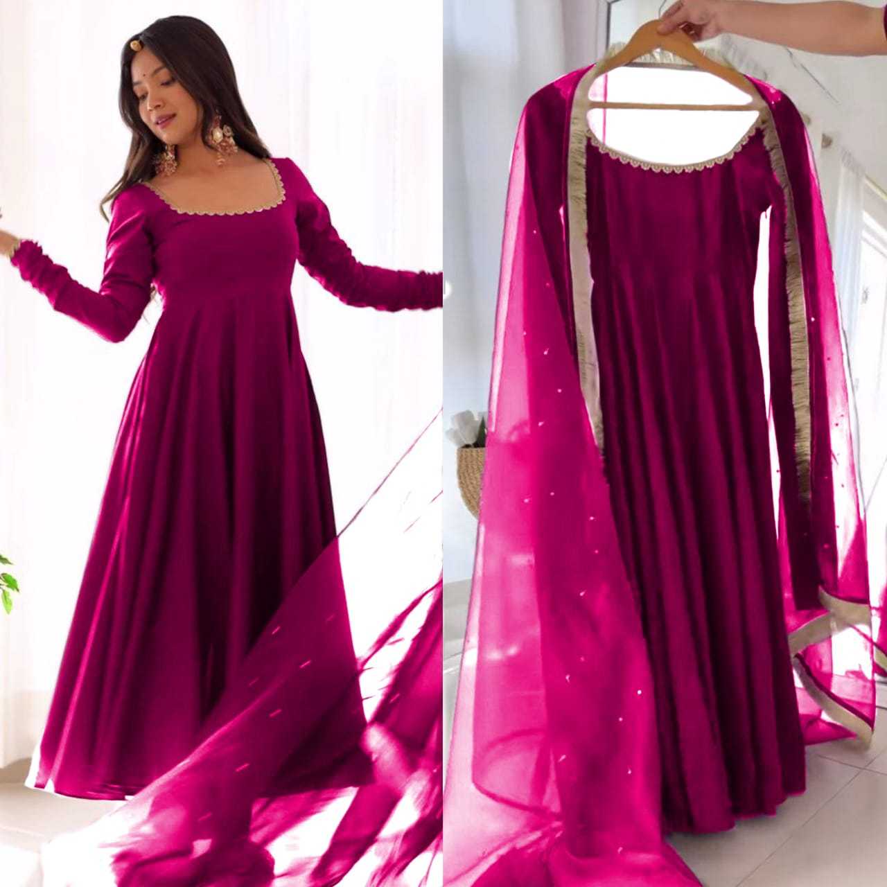 Ynf Georgette RIN157 2933 Gowns Plus Size Collections Wholesale Party Gowns Georgette Gown Designer Gowns Manufacturer