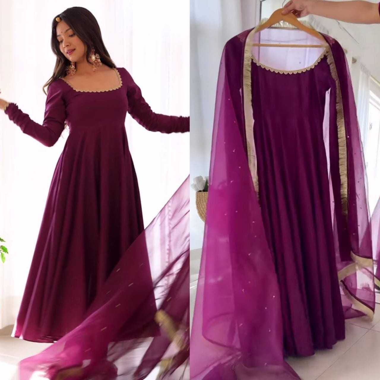 Ynf Georgette RIN157 2933 Gowns Plus Size Collections Wholesale Party Gowns Georgette Gown Designer Gowns Manufacturer