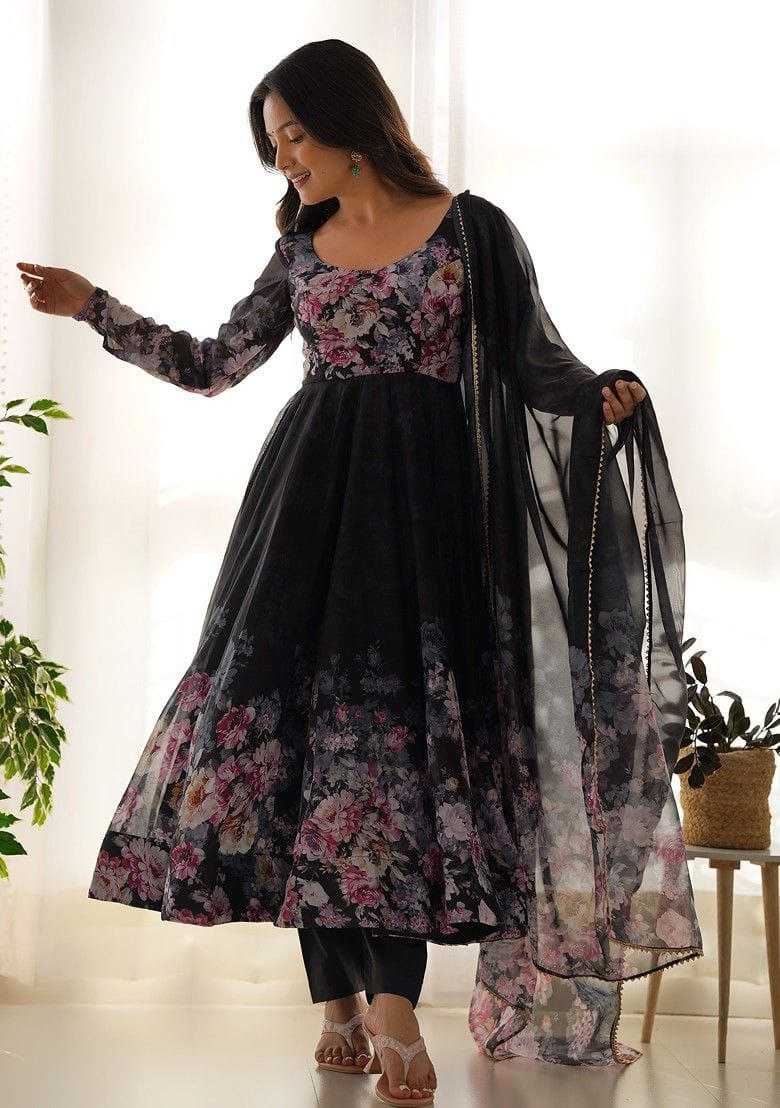 Ynf Georgette RIN193 MALAYSIAS HIT Suits & Dresses Wedding Collections Festive Collections Wholesale Georgette Suit Gown Dresses Wedding Outfits Manufacturer
