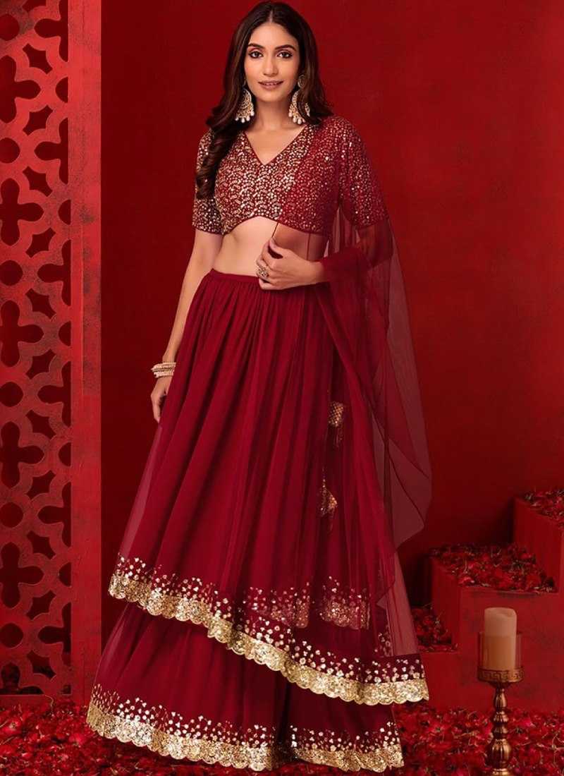 Ynf Georgette RIN197 3095 Lehengas Wholesale Designer Lehenga Bridal Lehenga Lehenga With Dupatta Manufacturer