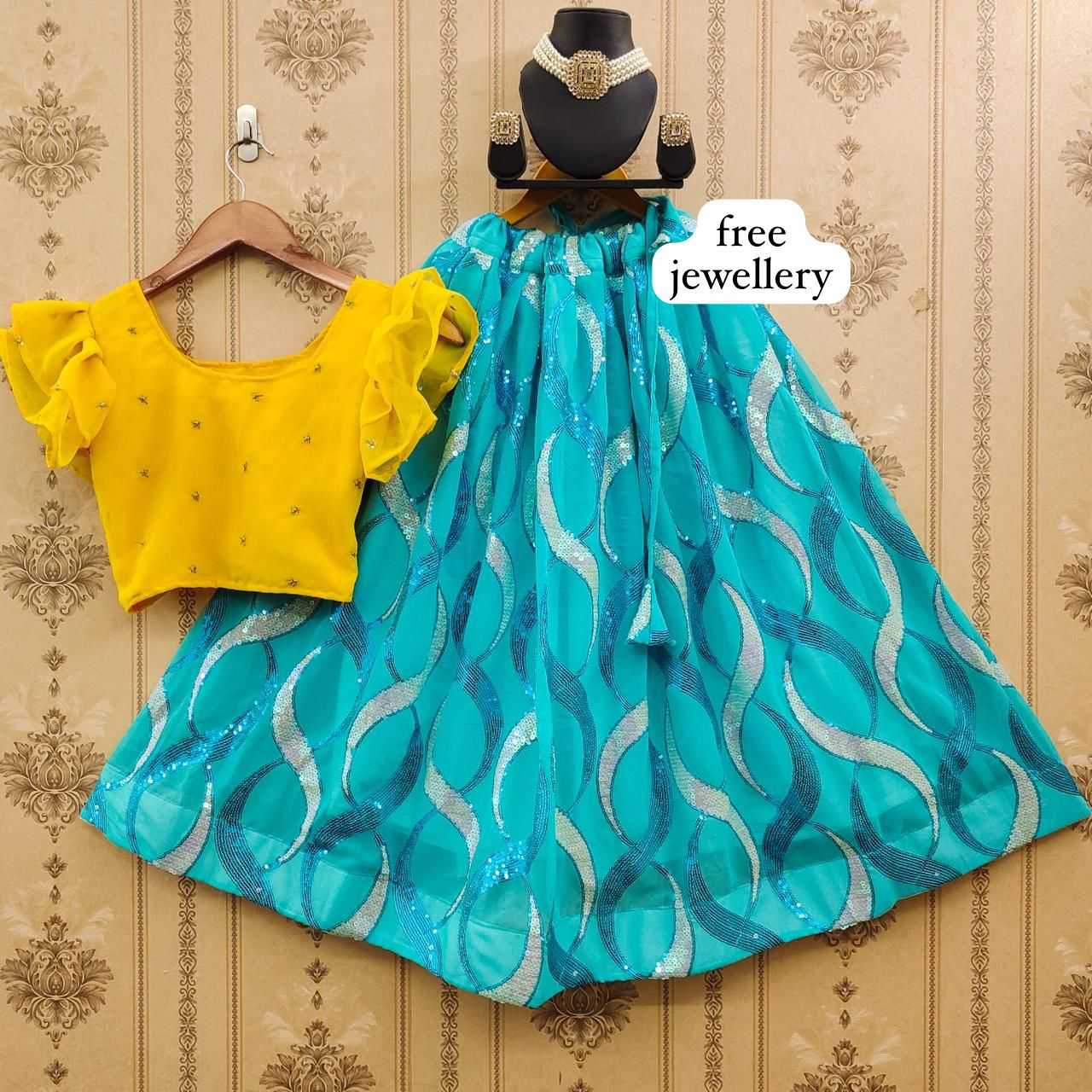 Ynf Georgette RIN235 FAIRY Kids Wear Wholesale Kids Lehenga Kids Lehenga Choli Baby Girl Lehenga Manufacturer
