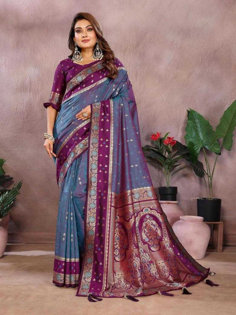 Ynf Handloom Silk RIN183 SARANGI Silk Sarees Wholesale Handloom Sarees Zari Border Silk Sarees Kalamkari Silk Sarees Manufacturer